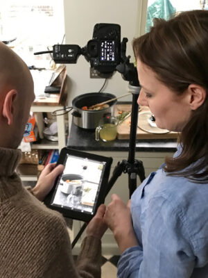 justine and photographer