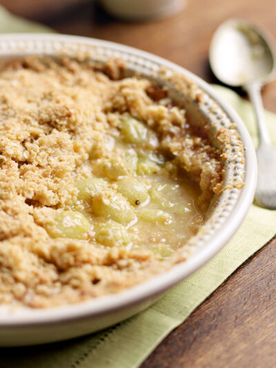 sweet things gooseberry crumble