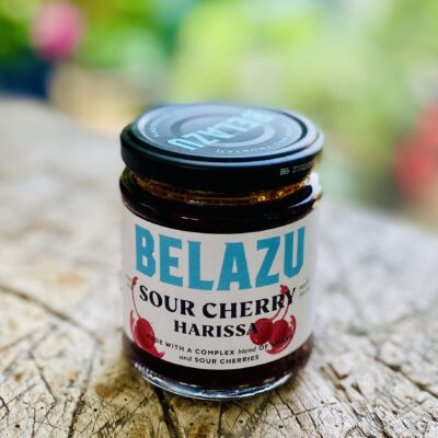 jar of Belazu sour cherry harissa