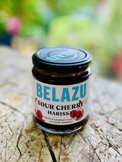 jar of Belazu sour cherry harissa